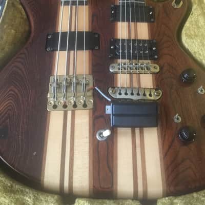 Aria Pro II ST1504 Double Neck 6/4 1980 Brown image 2