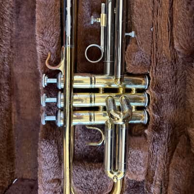 Trumpet with case and mouthpiece. Accent brand image 3