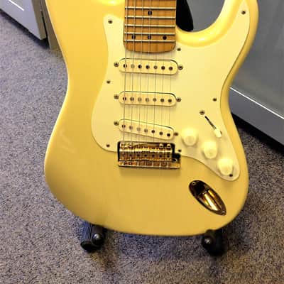 Fender Maestro Alex Gregory 7-String Stratocaster Prototype Package 1987 Aged White image 3