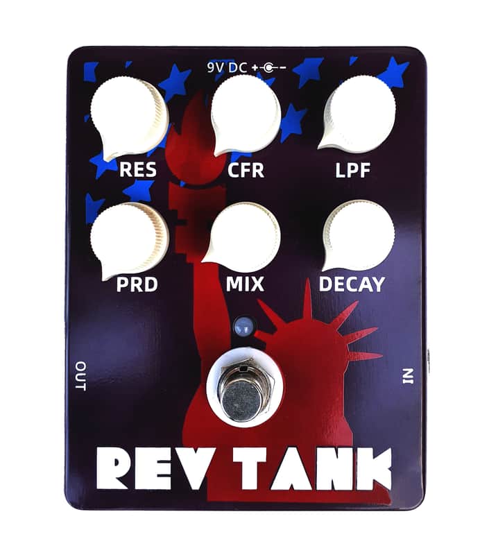 Hot Box Rev Tank Atmospheric Reverb Pedal Long Lush Reverb up to 6000ms image 1