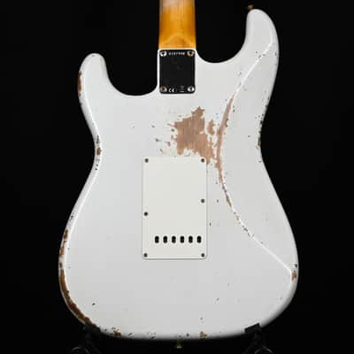 Fender Custom Shop '62 Stratocaster HSS Heavy Relic- Olympic White 2026 (R147998) image 3