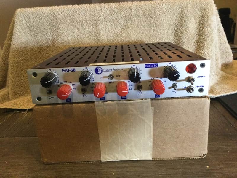 Summit Audio FEQ-50 Passive Parametric EQ Silver and Brown: Top Included image 1