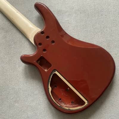 Red 5 String Bass Basswood Body with Maple Neck image 11