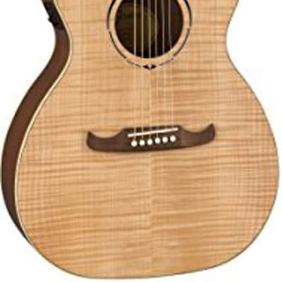 Fender FA-235E Flame Maple Top Concert Acoustic-Electric Guitar - Natural image 3