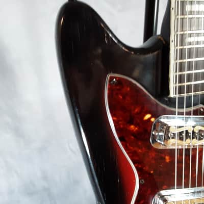 Harmony Holiday Model 1478, Rare & Vintage, Made in USA, Solid Body Electric Guitar 1965 Red Burst image 6