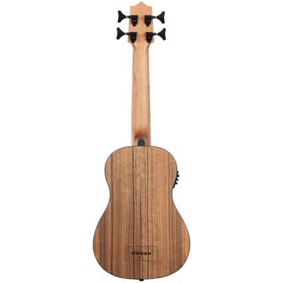 Kala Pacific Walnut Acoustic-Electric Fretted U•BASS Ukulele & Gig Bag image 5
