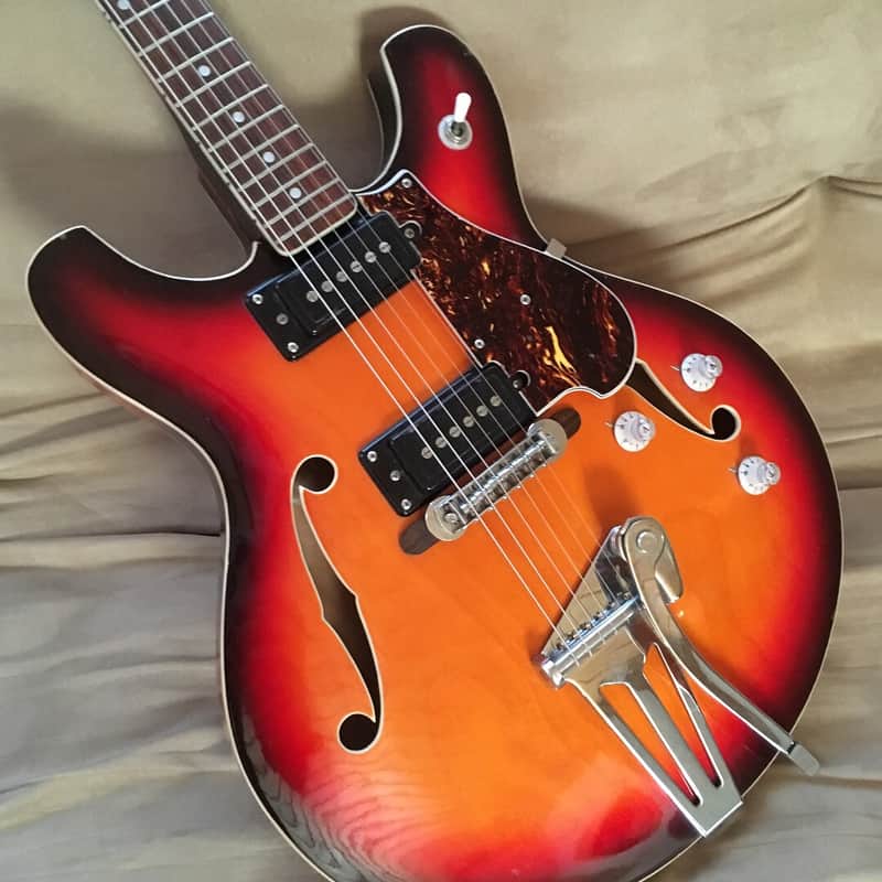 Guyatone Hollowbody 1970s  3 Color sunburst image 1