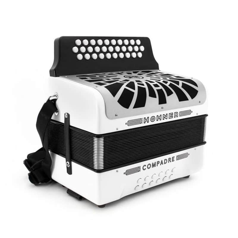 Hohner Compadre Series Accordion F/Bb/Eb Keys 2026 - White Limited Edition image 1