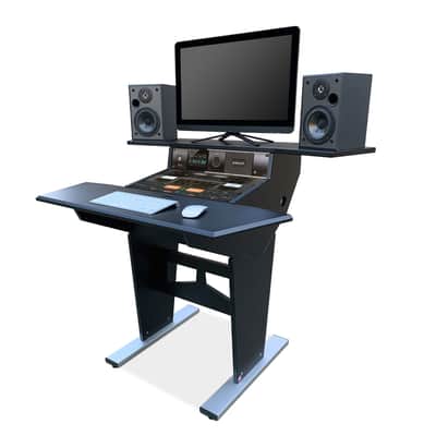 Bazel Studio Desk Analogue Single Workstation - Black image 2