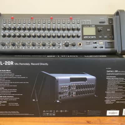 Zoom LiveTrak L-20R Rackmount Digital Mixer / Recorder 2010s - Grey / Blue image 9
