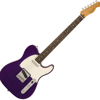 SQUIER - Classic Vibe Baritone Custom Telecaster  Laurel Fingerboard  Parchment Pickguard  Purple Sparkle - 0374042514 image 1