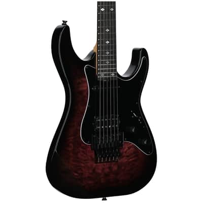 Kramer Volante Quilt HSFR Electric Guitar, Magenta Burst, Open Box (Very Good) image 1