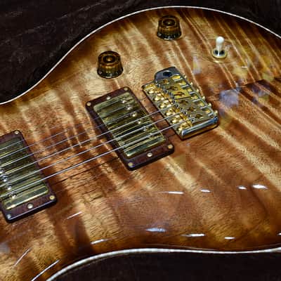 PRS Private Stock Custom 22 Figured Koa Top-Natural Smoked Burst with Ebony Fingerboard 2019' image 3