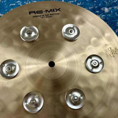 INCREDIBLY CLEAN 13” REMIX JUNGLE Hihats 850g 1066g image 7