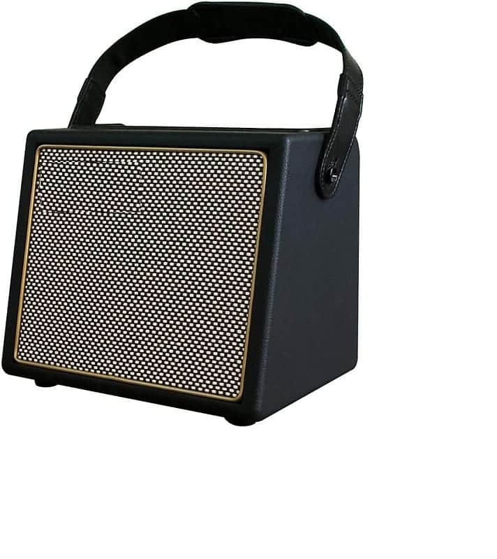Acoustic Guitar Amplifier, 30 Watt Bluetooth Speaker Rechargeable Portable Acoustic Guitar Amp with Reverb Chorus Effect,3 Inputs, Black image 1