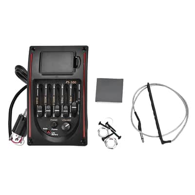 5 Band Eq Acoustic Guitar Pickup Preamp With Digital Tuner Piezo Pickup Equalizer Volume Control For Acoustic Guitars image 1