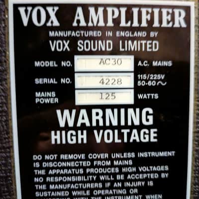 VOX AC 30 1968-69 Bild 3