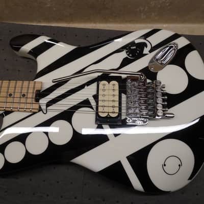 EVH Striped Series "Circles/See Ya" 2014--The OG --Titanium and Brass Hot Rodded- - Gloss Black/White image 20