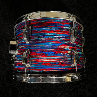 Ludwig 3ply Maple 13/16/20 1969 - Psychedelic Red image 4