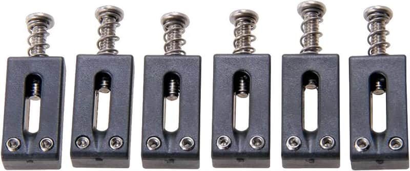 Graph Tech String Saver Saddle Strat & Tele Style 2-3/16" Spaced (6 Pcs) image 1
