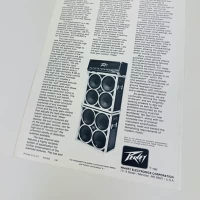 Peavey Mark IV Bass Roadmaster & Scorpion 3-Piece Flyer Set 1982 image 7