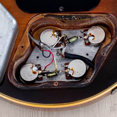 1976 Gibson Les Paul Custom Vintage Guitar Tobacco Sunburst w/ T Tops, Case image 15