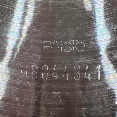 ‡‡‡Used Paiste 15" 2002 Heavy Hi-Hat Cymbals (Pair) - 90's Black Label Reissue In Excellent Condition‡‡‡ image 2