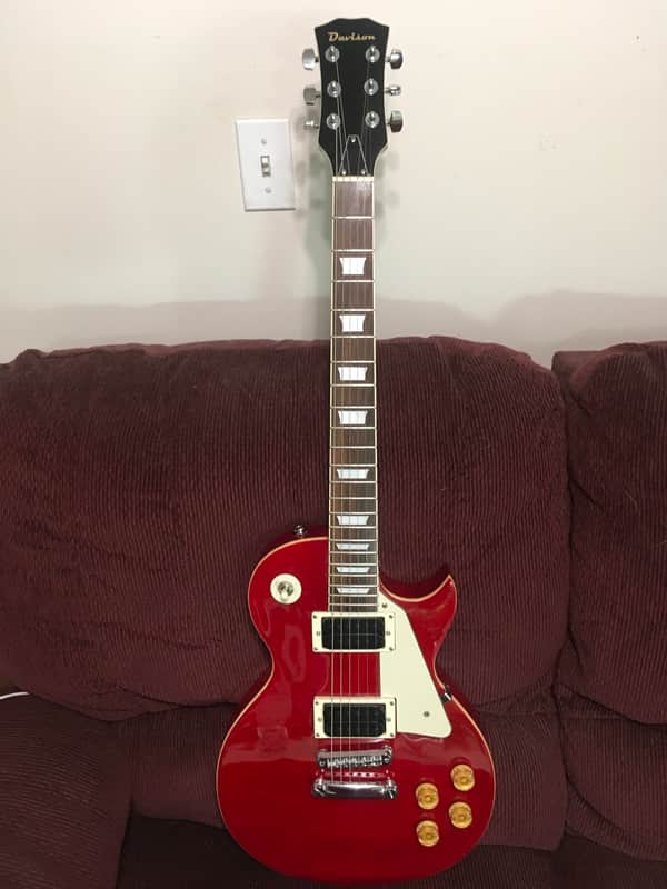 Davison Les Paul copy - Flame cherry image 1