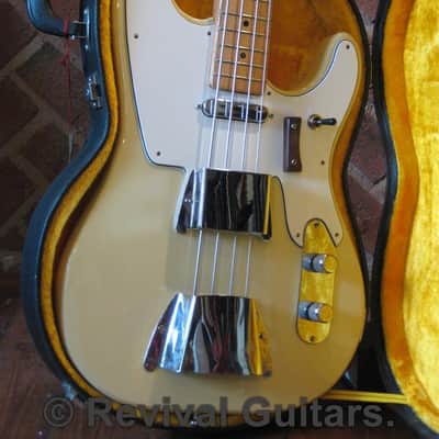 1970's Vintage Made in Japan Angelica Deluxe Tele Bass, all original with Case image 2
