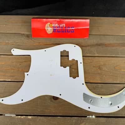 Real Life Relics Aged Precision P Bass® Pickguard Oyster Pearl 3 Ply 13 Hole.   (PGAP3) image 3