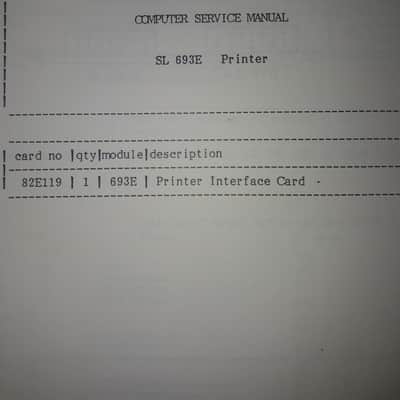 Service Mamual for Solid State Logic Master Studio System Computer 1982-85 image 18