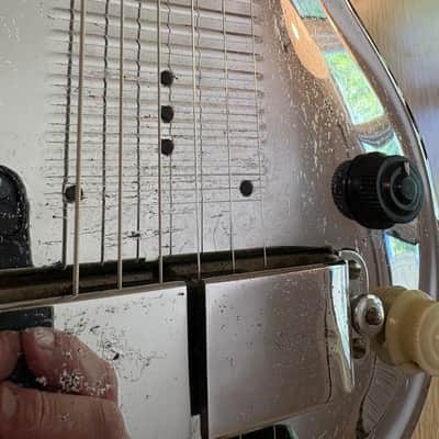 Rickenbacker Silver Hawaiian Model NS 100 Lap Steel 1937 - Nickel image 5