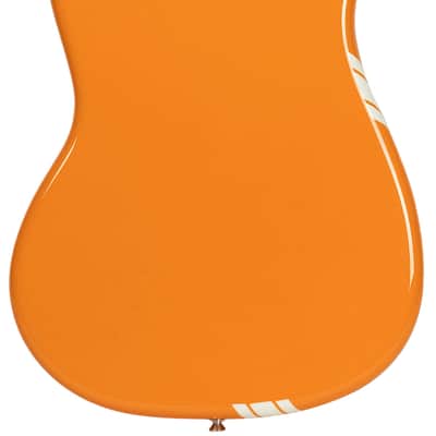 New Fender Custom Shop '60s Mustang NOS Capri Orange with Competition Stripe image 4