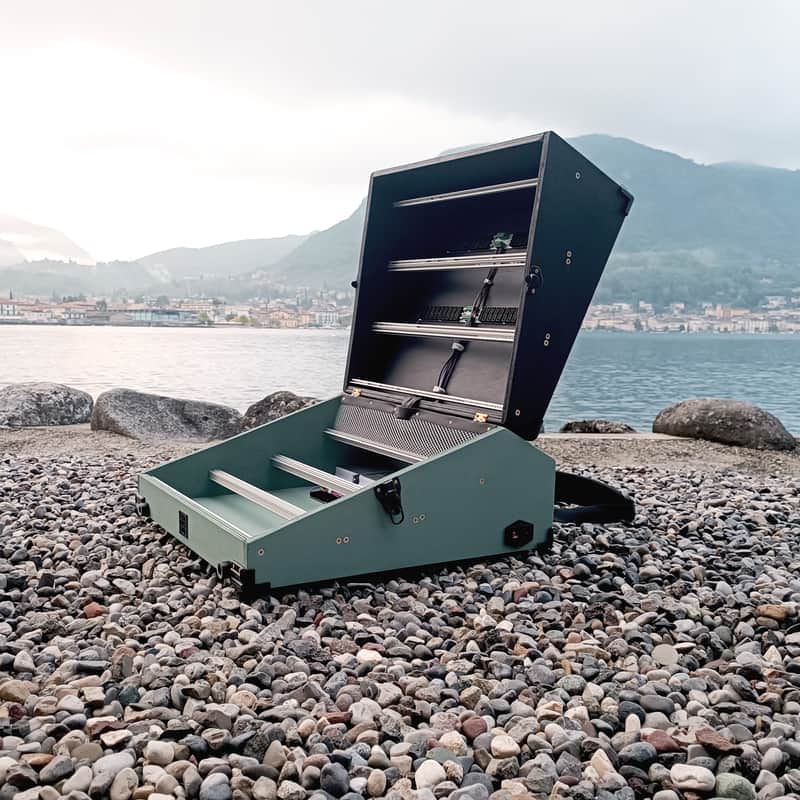 18U Eurorack Case Powered, 104 hp (or 84 or 126 hp) patched resealable, modular synthesizer synth image 1