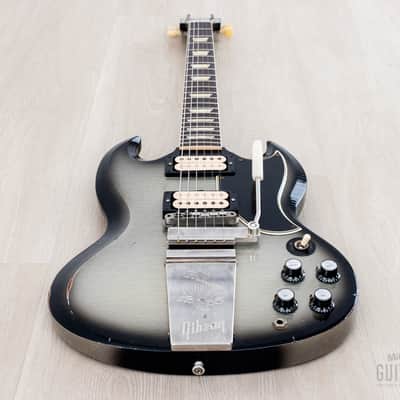 2025 Gibson Custom Shop 1961 Les Paul SG Standard CME Spec Murphy Lab Heavy Aged Silverburst w/ Case, Tags, CoA image 11