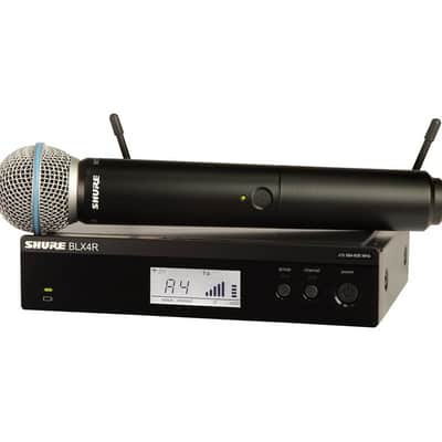 Shure BLX24R/B58-H9 Rackmount Wireless System with Beta 58A Vocal Mic, H9 Band image 1