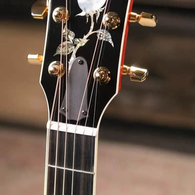 Taylor Doyle Dykes Signature Model Grand Auditorium Acoustic/Electric Guitar - Translucent Orange with Aerocase image 5