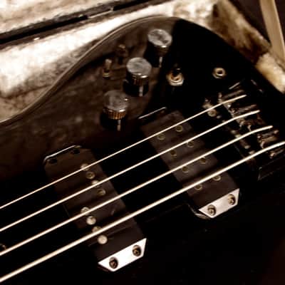 WESTONE X695BK SPECTRUM LX Bass  1986 Black.  BY MATSUMOKU.  TWO NECKS. Fretted & Fretless.  RARE. image 9