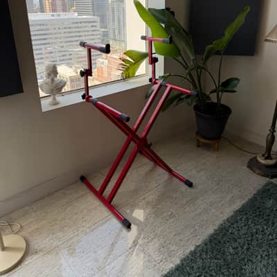 Gator Frameworks 2 Tier Keyboard Stand - Red image 2