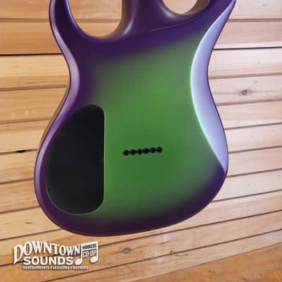 2016 Kiesel DC-600H Electric Guitar with Kiesel Hard Case - Clear Satin Matte "Joker Burst", 7lbs 4oz image 8