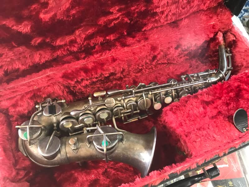 Martin Handcraft Curved Bb Soprano Saxophone Rare! 1926 - Silver Plate image 1