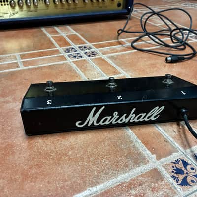 Marshall 6100 Anniversary Edition Head – 30th Anniversary (1962–1992) – Rare Blue Tolex + Original Footswitch image 9