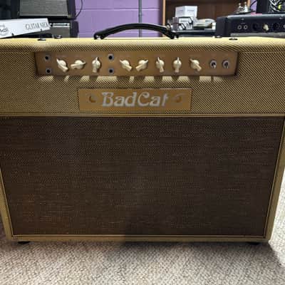 BadCat Blackcat R30 2000-2001 (Sampson Era) - Tweed with Gold Faceplate and Gold Grill Cloth image 18