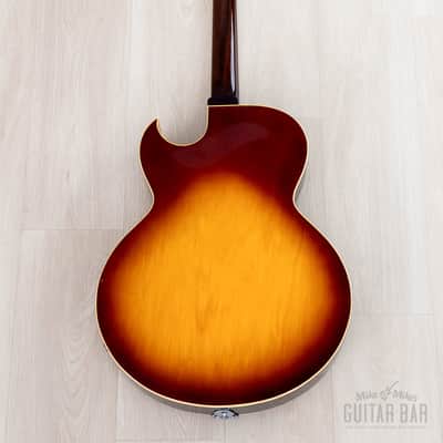 1969 Gibson ES-175 D Vintage Hollowbody Guitar Ice Tea Sunburst w/ Pre-T Top Patent Stickers, Case image 3