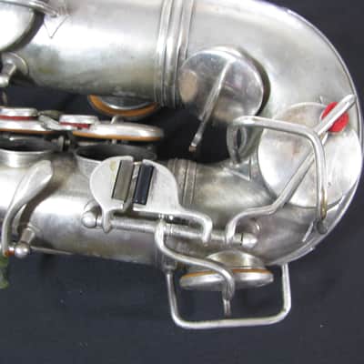 Conn Alto Sax, Vintage, Silverplate ?? 1924/25 ?? Silver image 4