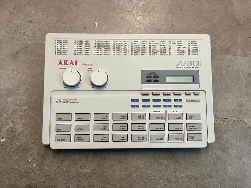 Very Rare- Akai XR10- Clean - EBM Industrial Darkwave Gesaffelstein Drum Machine image 1