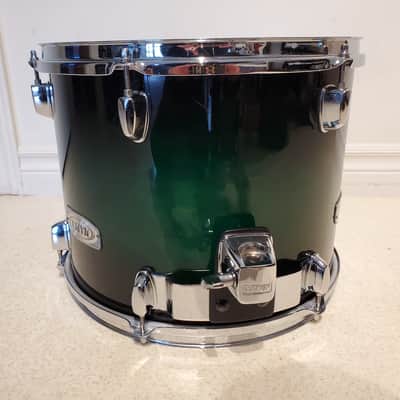 Mapex M 14"x11"inch Tom Drum W/Mount - Lacquered Green Fade - Gorgeous Clean A+ image 8