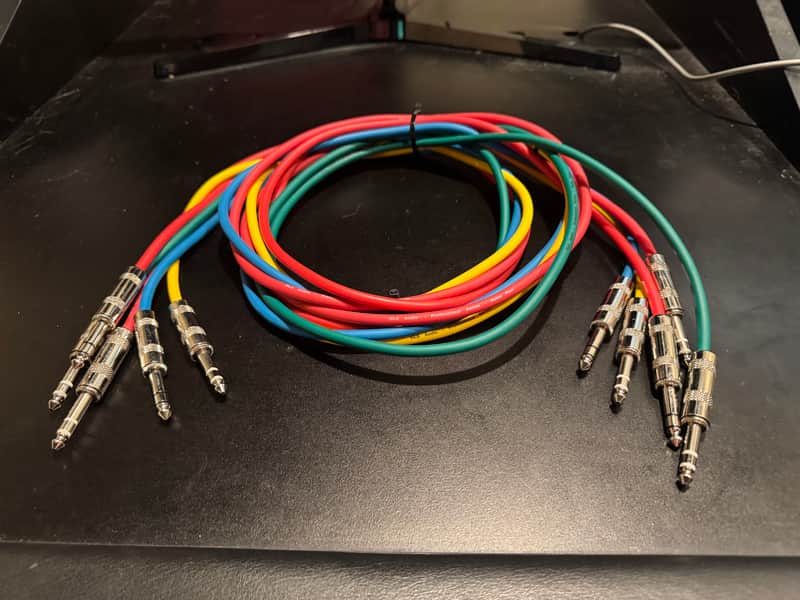 Hosa TRS Patch Cables 2024 - multicolor 5 channels image 1