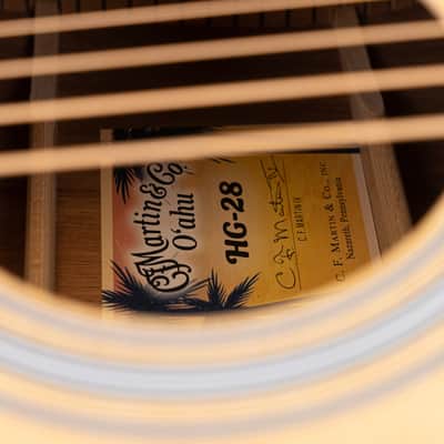 Martin O'ahu HG-28 Limited Edition Grand Auditorium Acoustic Guitar, Solid Spruce Top image 3