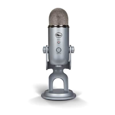 Blue Microphone Yeti USB Mic (Silver) with Knox Gear Headphones Bundle image 5